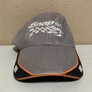 Snap On Tools Racing Gray Black Orange Strapback Hat Cap Choko Motorsports